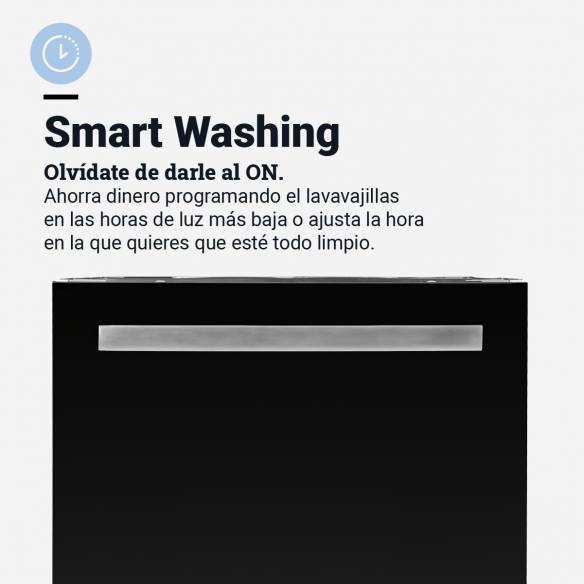 MÁRMARA 4060B Lavavajillas Cristal Negro 60 cm 5